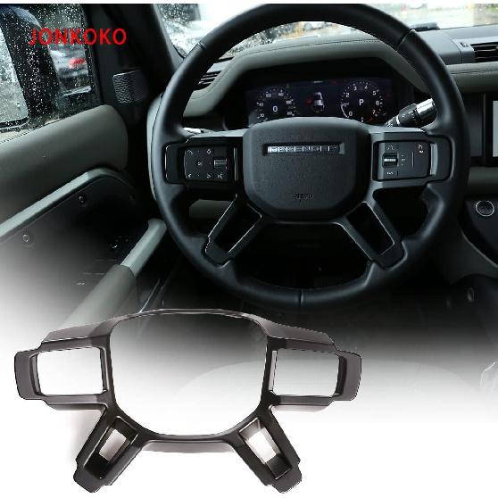 

YIWANG Carbon Fiber ABS for Land Rover Defender 110 2020 Car Inner Car Steering Wheel Trim Car Accessory матовый черный