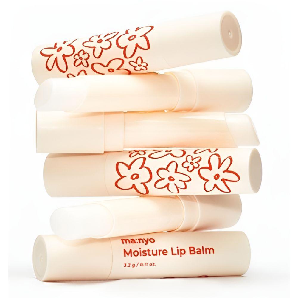 Manyo Factory Moisture Lip Balm 3.2g x 2 [Deep Hydration / Non-Sticky / Vegan]