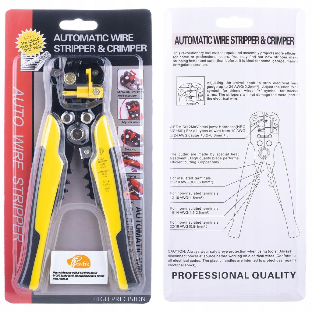 Rosfix Zestaw Konektorów Izolowanych I Rurek Termokurczliwych – 350 Konektorów + 328 Rurek | Automatyczny Ściągacz Izolacji | Wysoka Jakość