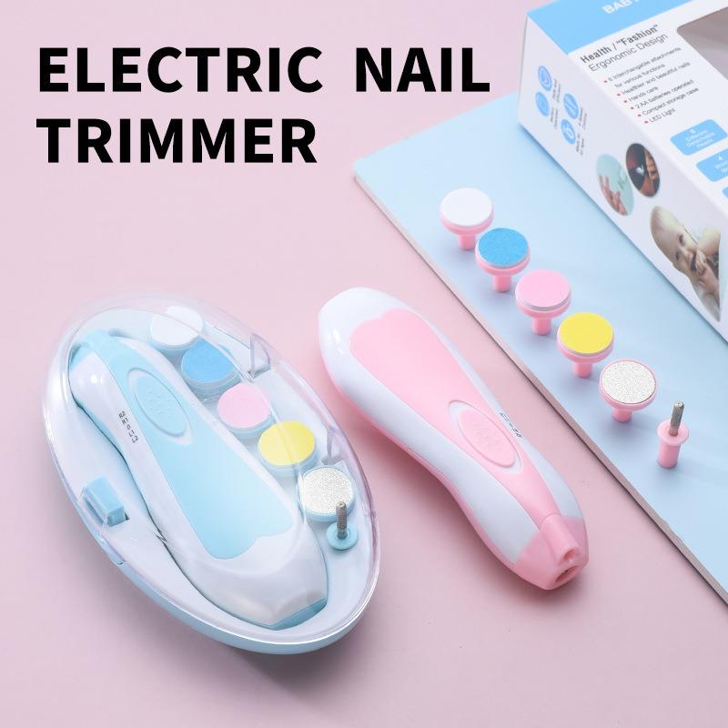 1PC New Luminous Newborn Anti-clip Meat Nail Clippers Cut Children's Electric Nail Clipper Set Baby Nail Grinder