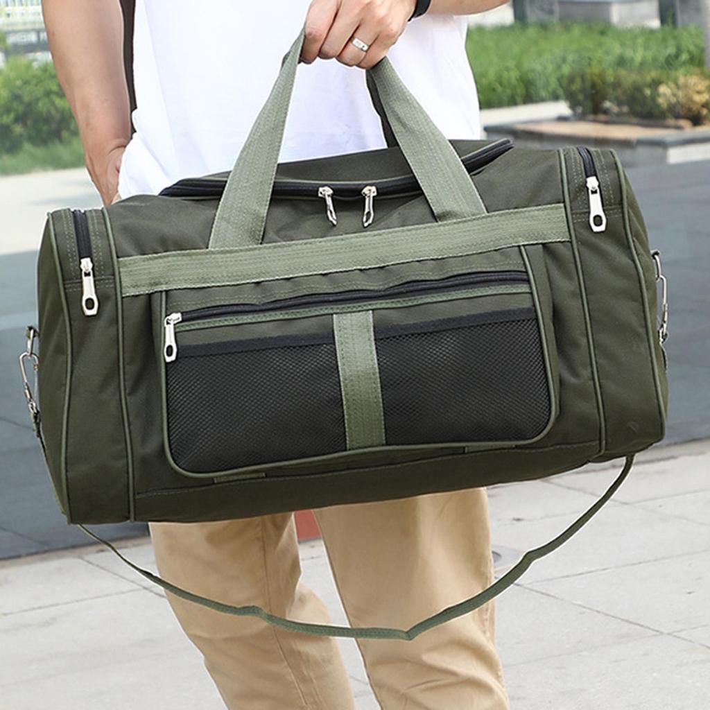 Travel Duffel Bag Handbag Adjustable Strap Wear Resistant Carry On Tote Weekender Bag for Laptop Swimming Shoes Trip Exercise