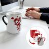 Heart-shaped Color-changing Ceramic Mug