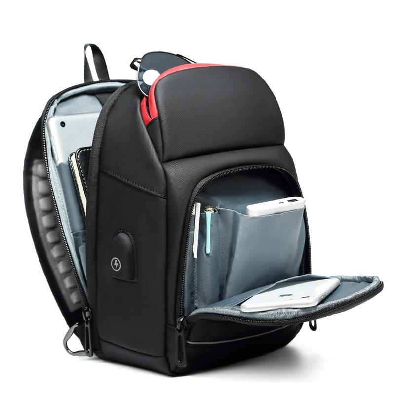 Men'S Chest Bag Sling Bags For Men Waterproof Messenger Handbags Crossbody Shoulder Bag With Usb Charging Husband Gift Bolsas