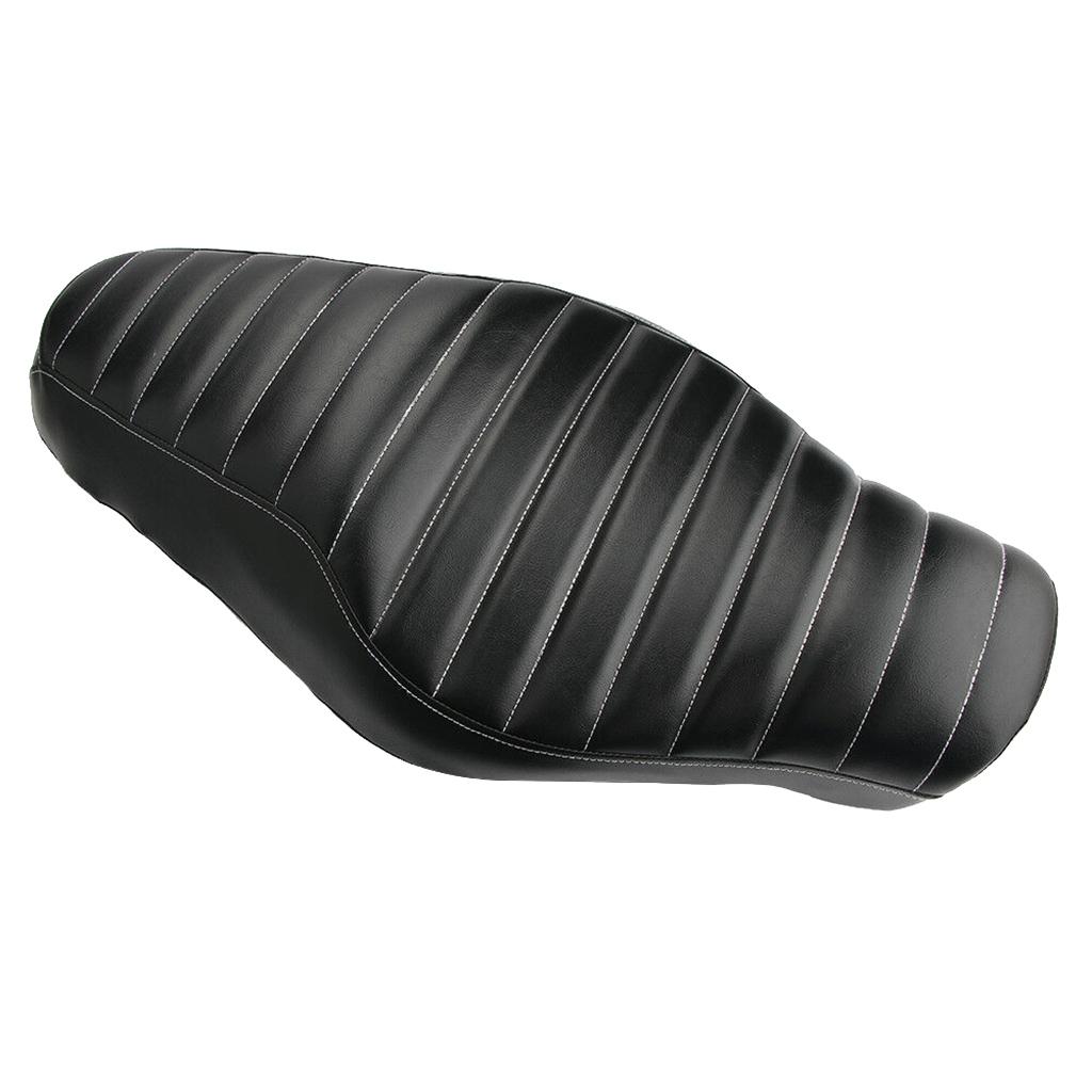 MagiDeal Artificial Leather Driver+Rear Passenger Seat for Harley Sportster 883
