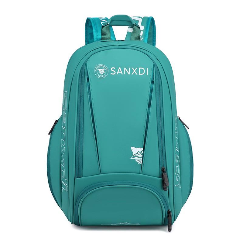 Tennis Badminton Backpack With Separate Shoe Compartment Large Capacity Men Women Sport