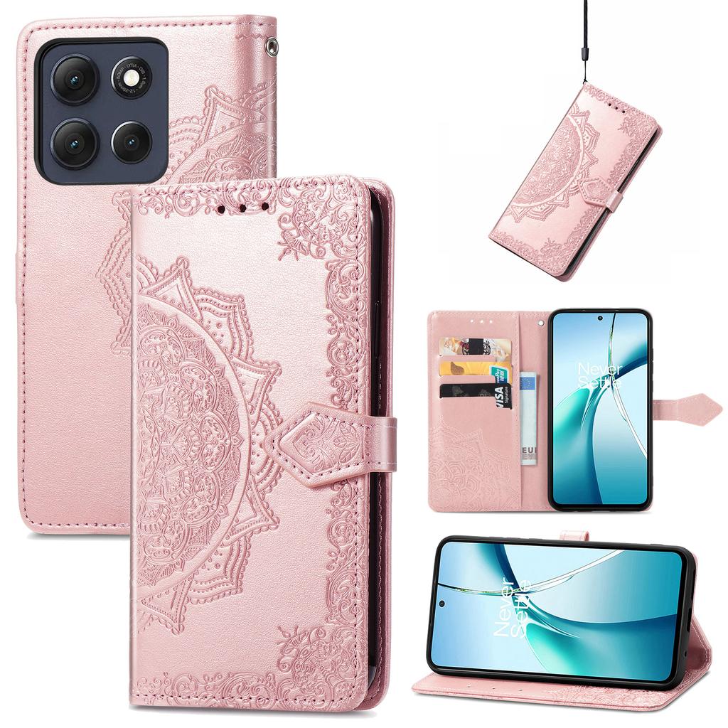 For Motorola Moto G86 5G Wallet Case Mandala Flower Leather Phone Cover Stand
