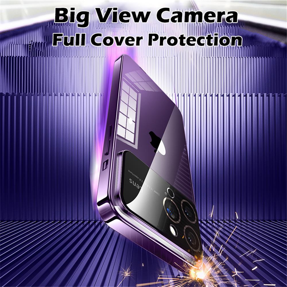 Plating Clear Hard PC Glass Lens Camera Protection Case For For Iphone 17 Pro Max 16 1 13 11 12 14 Transparent Bumper Cover