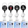 Verpleegkundige Intrekbare Badge Reel Houder Naamclip Accessoires met Draaibare Karabijnhaak voor
