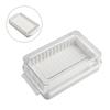 Butterbox Käselagerbox PP Weiß 16,5*9,5*5cm Butter Schnittkäse Kühlschrank Mit innerer Rippe Designed
