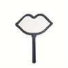 New Household Lip-shaped Handheld Mirror with High-definition and Convenient Handle