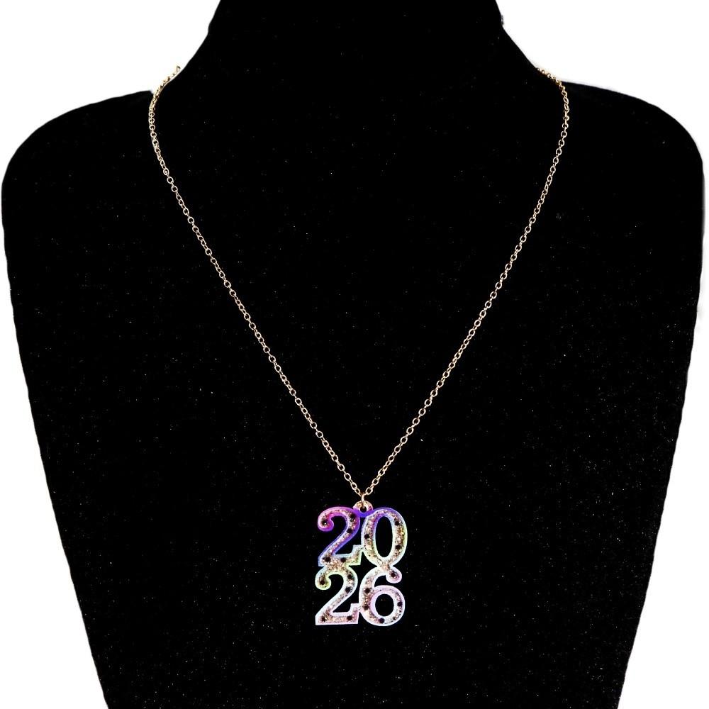 Acrylic Glitter 2026 Stud Earrings Jewelry 2026 Necklace Vintage Party Earrings Pendant  Gift