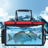 Foldable fishing bucket, 40cm, with foldable lid, for emergency storage, easy to carry, and ideal for outdoor activities