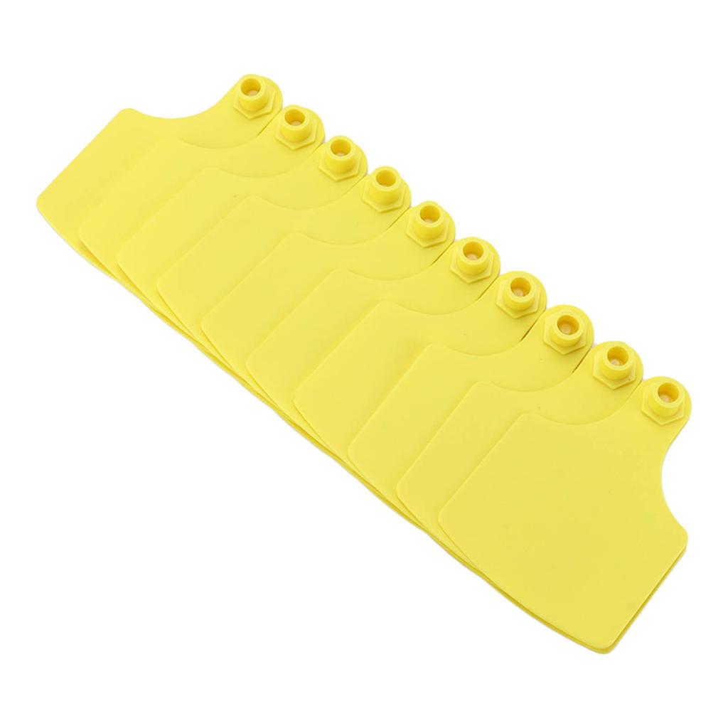 100 Set Plastic Livestock Ear Tag Blank Animal Tag for Marking Cattle Cows Animal Farm Accessories