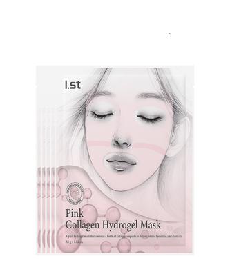 Pink Collagen Hydrogel Mask (5 Sheets)
