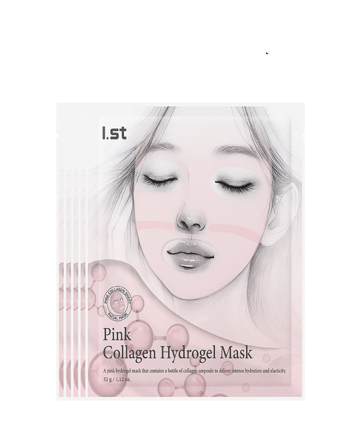 Pink Collagen Hydrogel Mask (5 sheets)