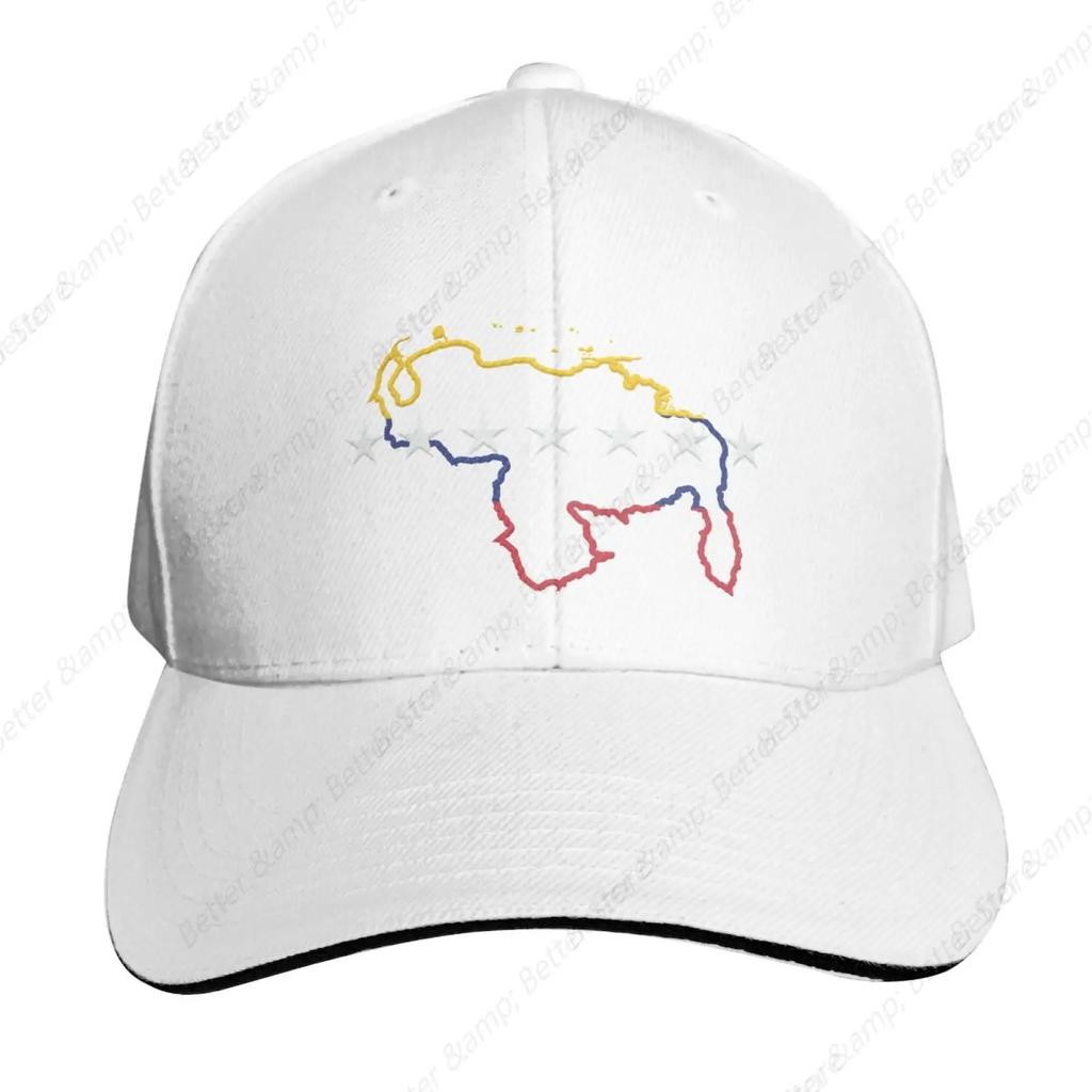 Venezuela Map 7 Stars Flag Venezuela-Hat Snapback Baseball Cap  Unisex Adjustable Sandwich Elephant Hat for Unisex Women