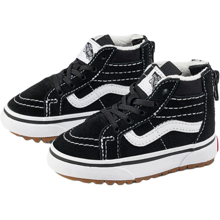Vans MTE Sk8-Hi Classic Series Comfortable Versatile Trendy Warm Mid-Top Toddler Shoes Baby Sneaker Black VN000D0MBZW