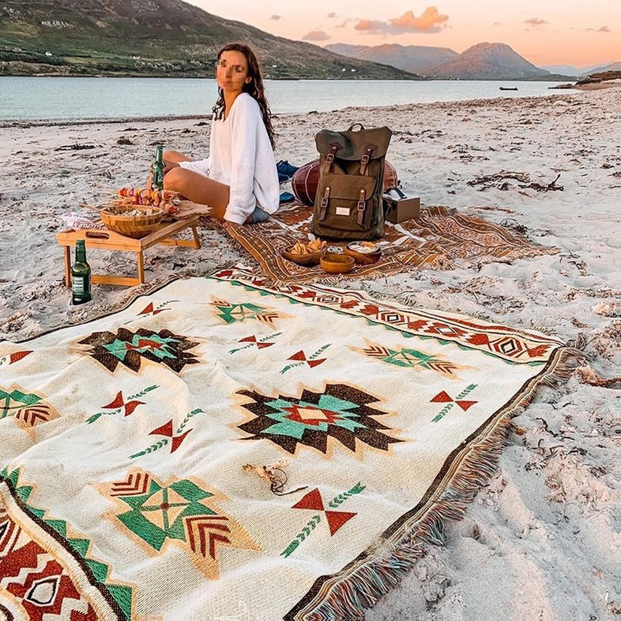 Camping-Picknickmatte Wasserdichte Matte Dicke Bodenmatte Outdoor-Decke zum Wandern, Reisen und für die Freizeit