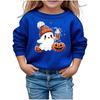 Boys Girls Child Fashion Daily Versatile Casual Crewneck Sweatshirts Daily Long Sleeve Patchwork Top Sweatshirts