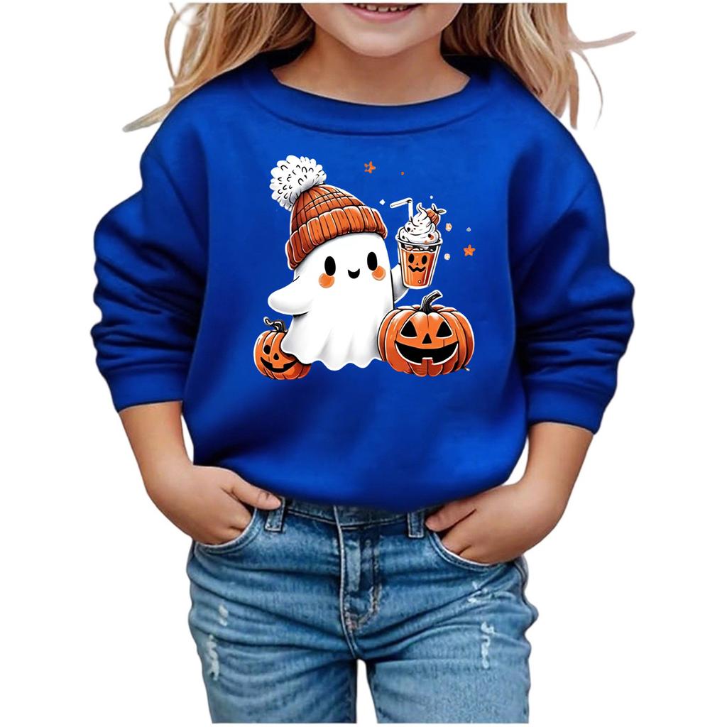 Boys Girls Child Fashion Daily Versatile Casual Crewneck Sweatshirts Daily Long Sleeve Patchwork Top Sweatshirts