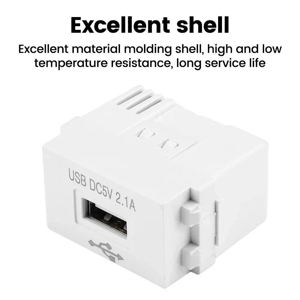 220V Input Voltage Power Adapter Module DC 5V 2.1A Output Charging Panel Socket  Phone Charging