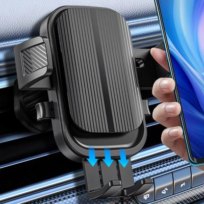 Car Vent GPS Navigation Phone Holder 360° Rotation Universal Mechanical Induction Vehicle Bracket for 4.7-7.2inch Smartphone