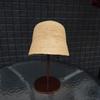 Versatile Casual Raffia Fine Crochet Bucket Hat Women'S Summer Sunshade Sunscreen Lampshade Straw Hat Basin Hat