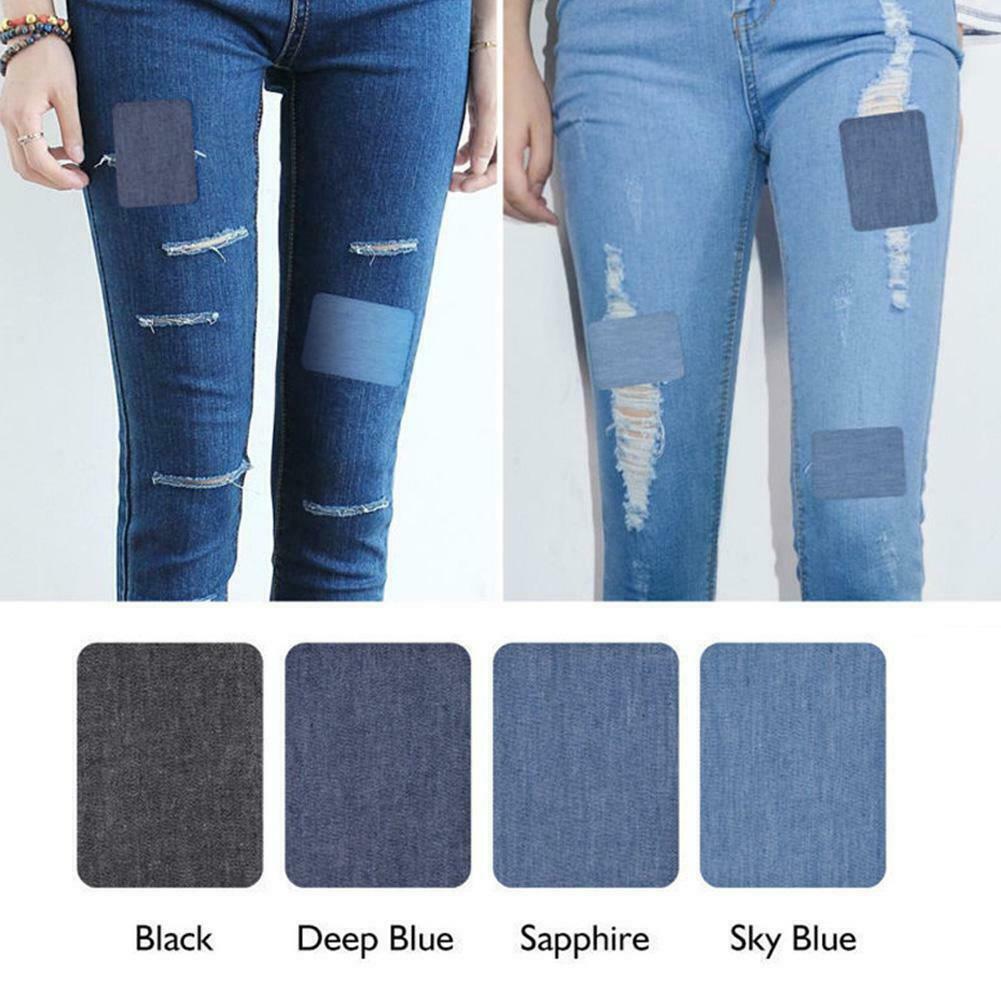 20pcs Assorted Iron On Denim Fabric 