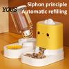 Continuous Water Supply Pet Feeder 2Pcs/Set Automatic Feeders, Cat Food And Labor-saving Dispenser, Large Capacity Dispenser for Indoor Cats Top
