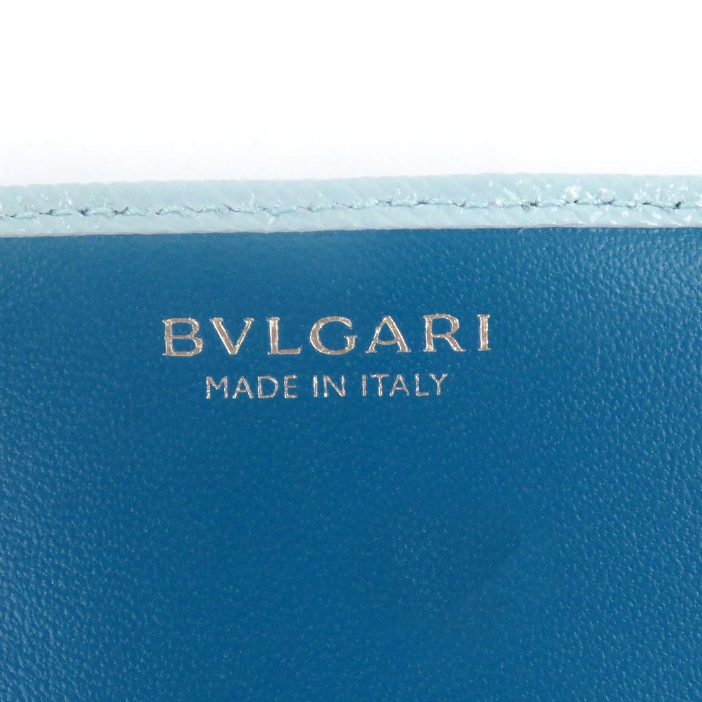 Pristine BVLGARI Purse Bvlgari Bvlgari Large Wallet Light blue gold Used