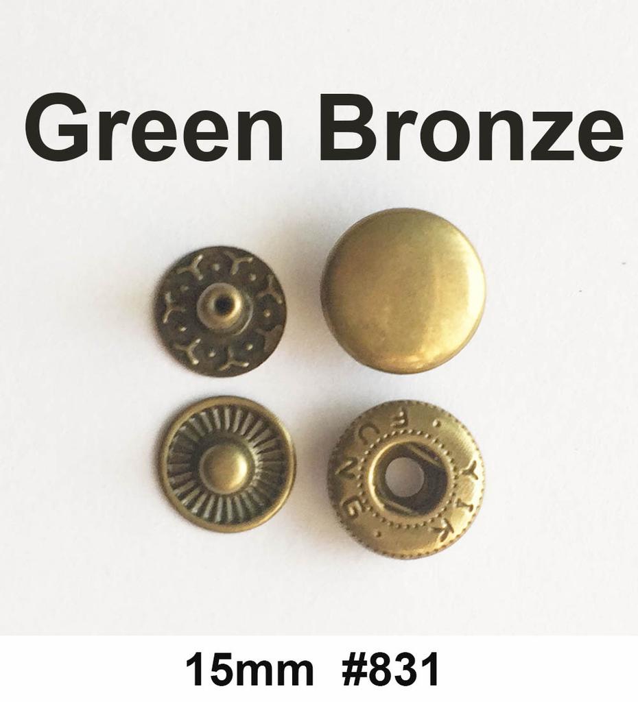 Round Metal Snaps Button For Leather Clothes Bags Snap Fastner Press Studs Kit Tool Installer Silver Buttons 831/633/655/201/203