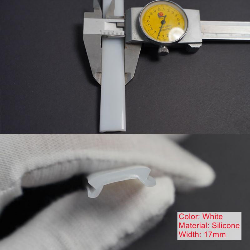 Led Aluminum Profile Silicone Flexible Pc Lampshade Milky White Cover for Cabinet Hard Bar Light Wall Decor Diy Linear Lamps