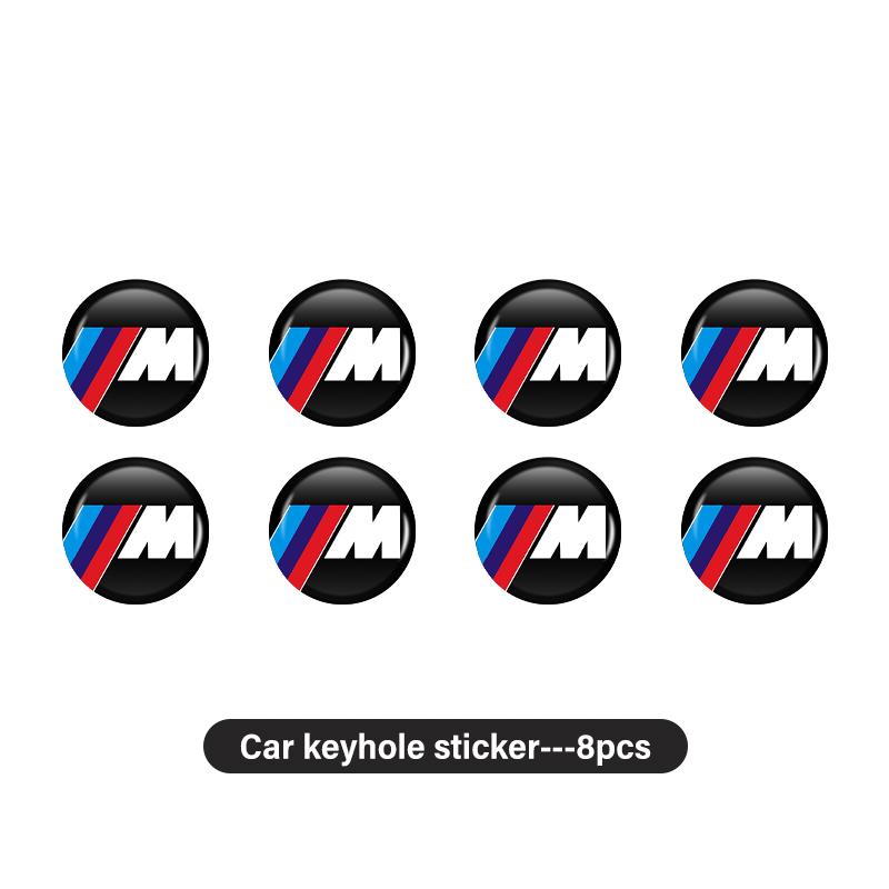 

For BMW Car Door Keyhole Sticker Auto Lock Decoration Protection Decal Auto Door Accessories 1 3 5 7 Series M F01 F20 F10 F13