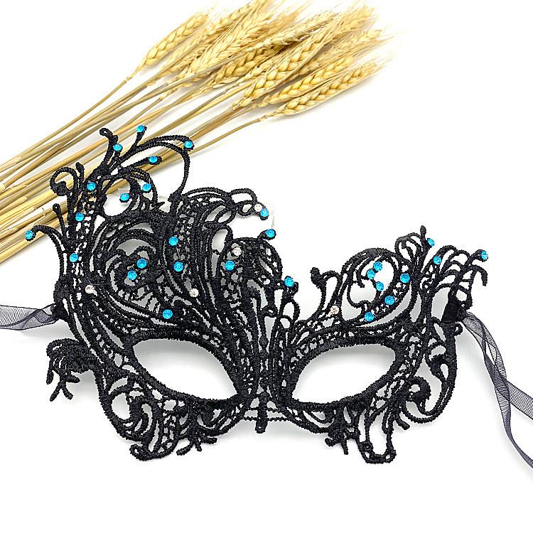 

Принцесса Сказка Фея Костюм Маска Ручная работа Кружево Стразы Маска для глаз Принадлежности WhiteBlue