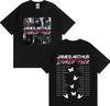 James Arthur Bitter Sweet Love Album Tour Estetică Tricou Casual cu Mânecă Scurtă Tricou Hip Hop Haine Bărbați Femei Cadou pentru Fani Ins - ...