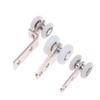 2Pcs Curtain Rails Pulleys Sliding Door Pulley Hanging Track Pulley Block For Sliding Door Cabinets Window Hardware