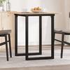 VidaXL Dining Table O-Frame, Dinner Table, Dining Table Kitchen Restaurant Interior, 70x70x75 Cm Solid Pine Wood 3282671