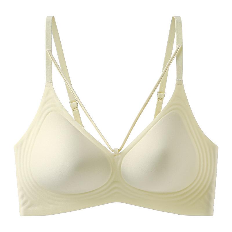 Comfortable, light and breathable jelly strip, non-slip and non-marking, upper support, gathering, anti-sagging, no steel ring, beautiful back bra.