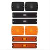 Car Front Bumper Side Marker Light Cover 56001378 56001424 for Jeep Wrangler YJ 1987-1995 Turn Signal Light Cover Yellow
