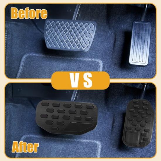 - Ford F-150 Broms Gaspedal Pad | Svart | Enkel |  | Metall Plast | Bromspedal Pad