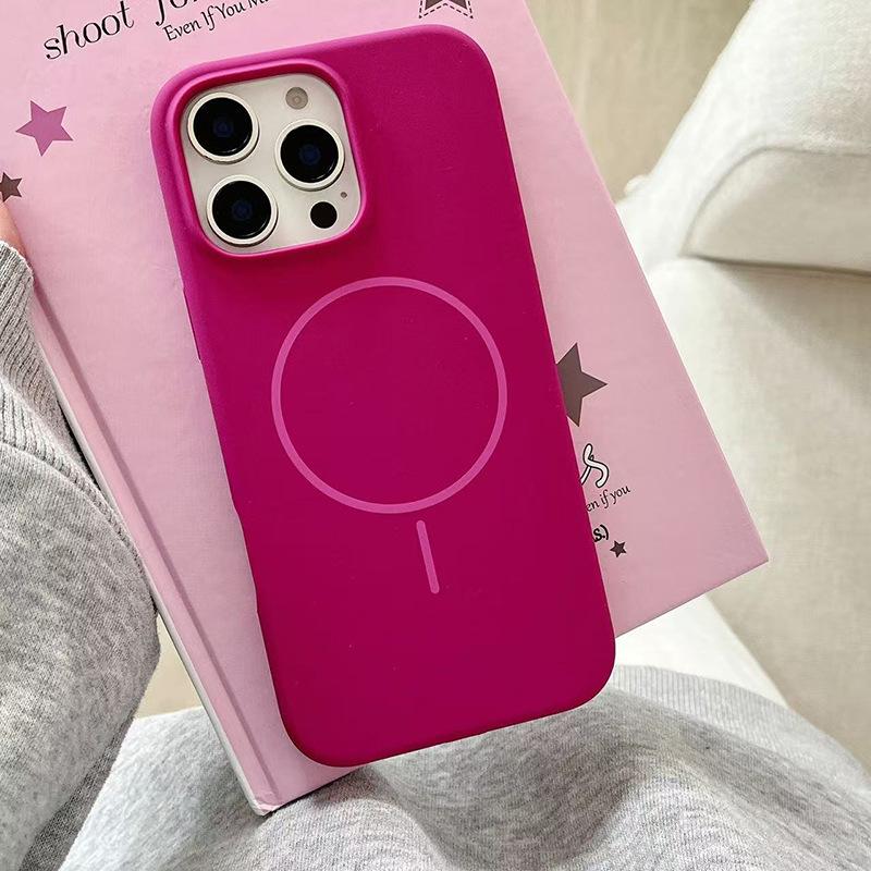 

Дофамин Жидкий Силикон Магнитная Адсорбция Подходит для IPhone16promax Чехол для Мобильного Телефона Apple 15 Приятный для Кожи Защитный Чехол 14 Apple 12-12PRO