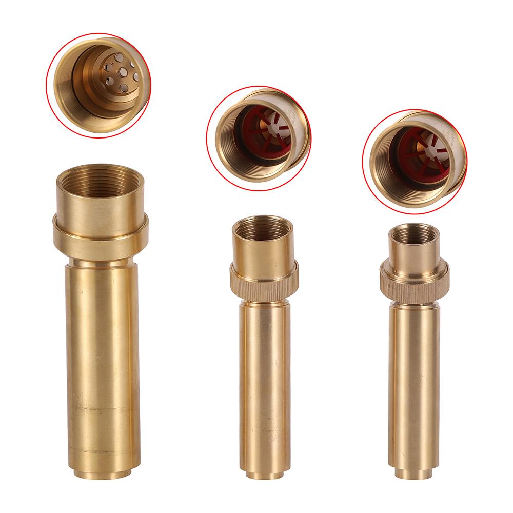 3/4"/1"/1.5" Internal Thread Adjustable Fountain Nozzles Brass Air-Blended Bubbling Water Column Garden Landscape Sprinkler 1Pc