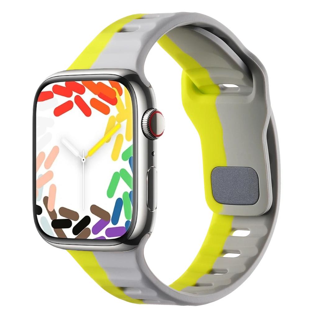 Soft Silicone Strap For Apple Watch Ultra 3/2 Band 49mm Serise 9 8 7 45mm 41mm Sport Bracelet Wristband iWatch 11 10 46mm 42mm