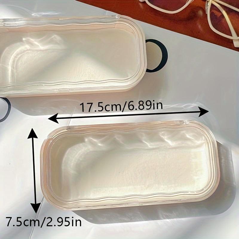 Full screen flower high-value glasses case, transparent, pressure resistant, portable, retro myopia glasses case