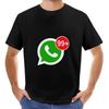 Schwere T-Shirts Sommeroberteile T-Shirt für Männer WhatsApp-Nachrichten T-Shirt harajuku übergroßes T-Shirt Streetwear