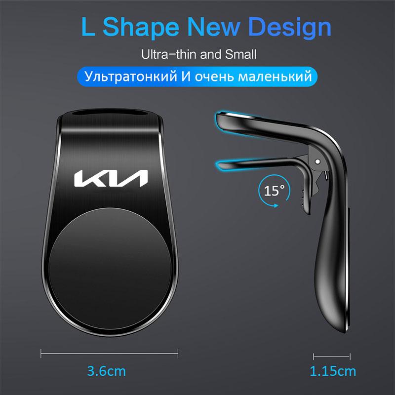 2026 Heißer Autoaufkleber Magnetischer Auto-Handyhalter Lüftungsgitter-Magnetbefestigung GPS-Smartphone-Handyhalter Für KIA RIO 2 3 4 5 Xline x lin