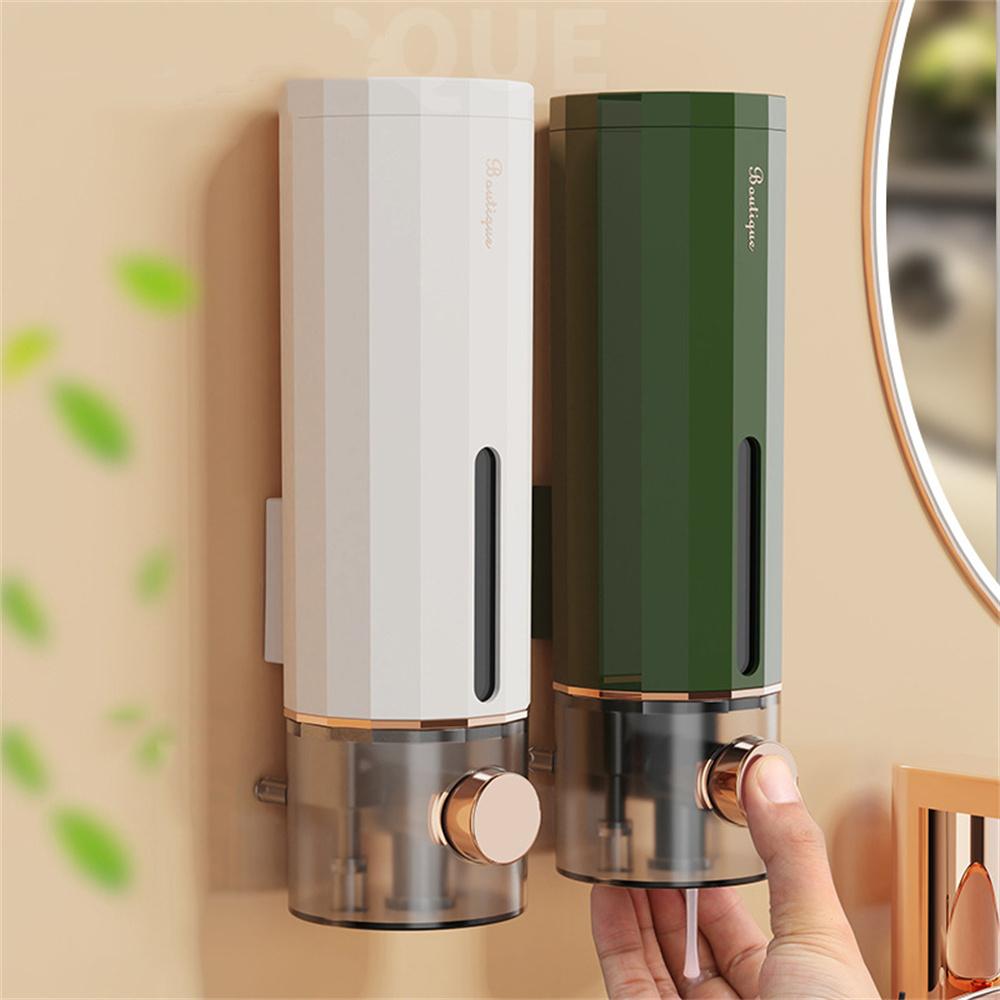 Bathroom Liquid Soap Dispenser Wall Mounted For Kitchen Plastic 450ml Shower Gel Detergent Shampoo Bottle Hotel Home Accessories