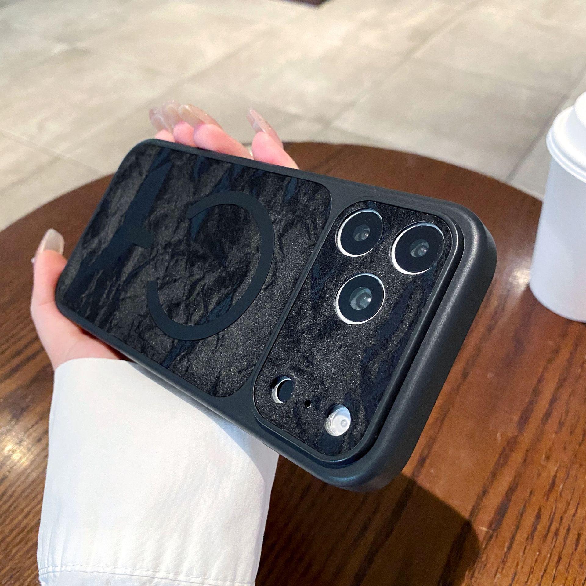 

Compatible iPhone 17 Pro Max Leather Texture Case with Large Window, Magnetic Absorption, and 15x Drop Protection. 15 Pro Max