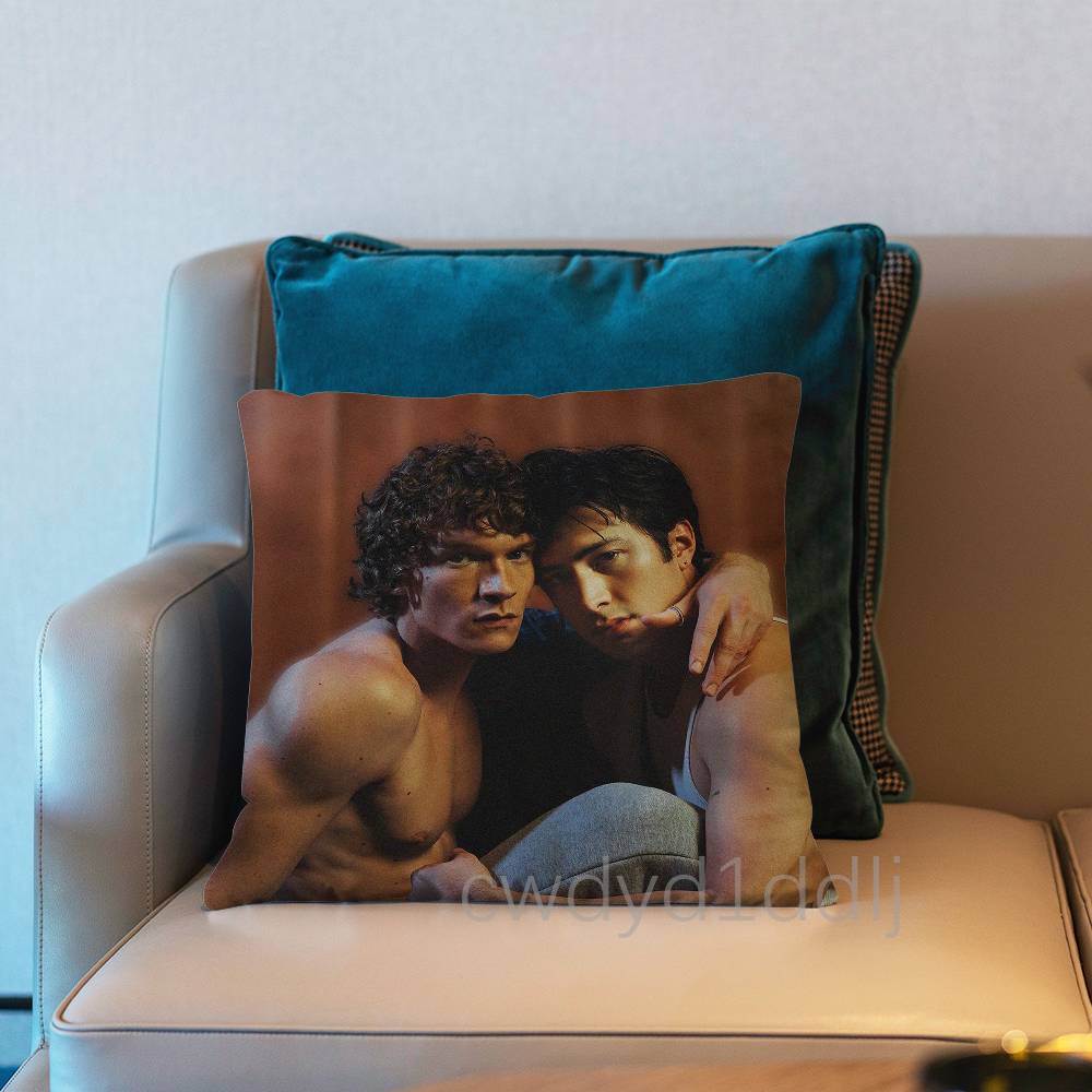 H-Heated Rivalry Popular Pillow Case Short Plush Sofa Decorative Gift Home Double-sided Printing Cushio