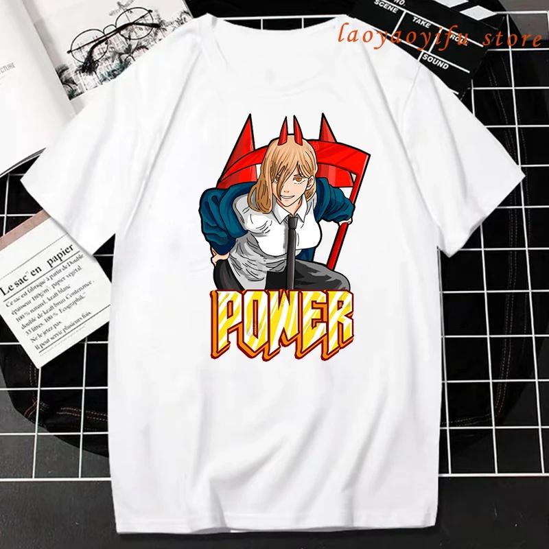 Chainsaw Unisex TShirt Unisex Women 100 Cotton Plus Size Daily Casual Japanese Anime Oversized Graphic ONeck Streetwear Unisex Tees